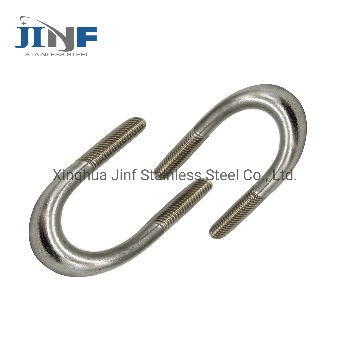 A2 A4 Stainless Steel 304 316 U Shape Clamp Bent Nut and Hex Bolt Carriage Bolt Anchor Hook Bolt