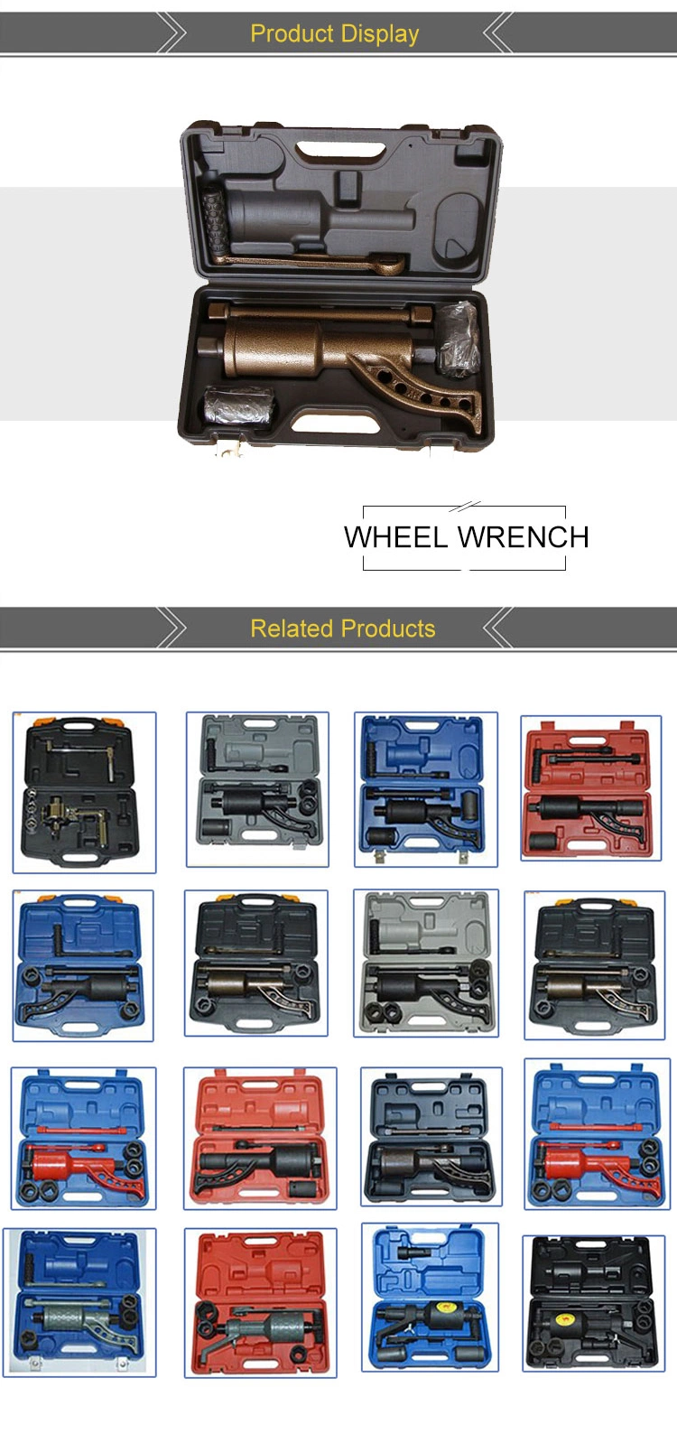 Repair Car Truck Trailer Parts Tyre Wheel Wrench Socket Spanner