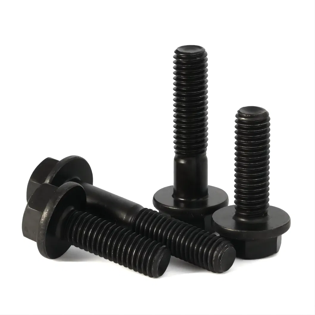 Factory-Made Black Hex Flange Bolts