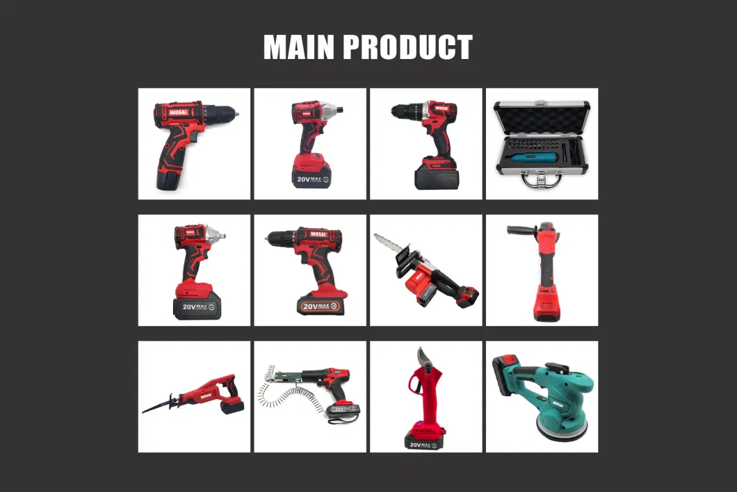 Labor Saving Wrench 20V Wosai Wrench Tools Impact Wrench Brushless