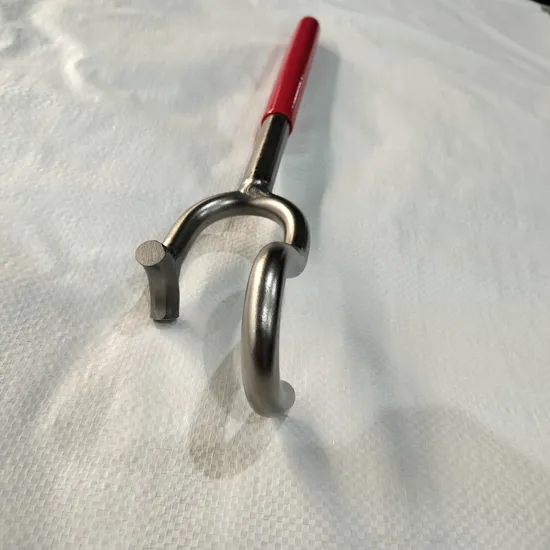 Stainless Steel Valve Wheel Spanner Wrench with Rubber Handle 80*48*430mm