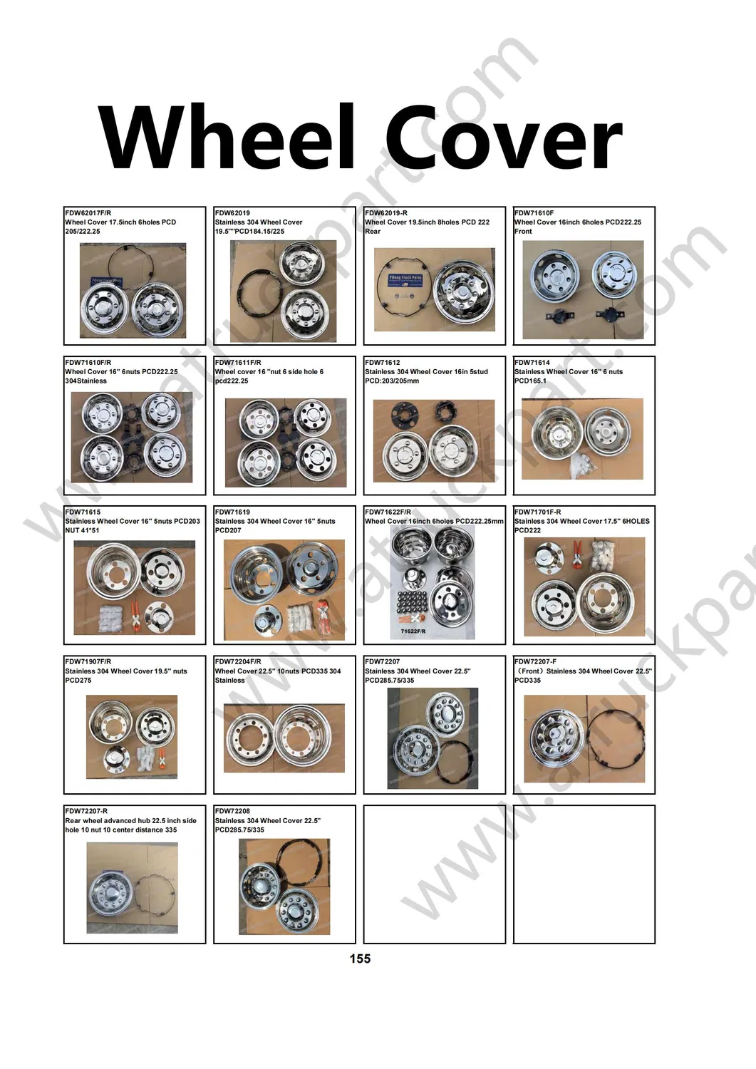 Japanese Truck Spare Body Parts Stainless Steel Wheel Nut