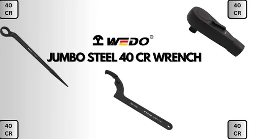 WEDO Construction Wrench with Pin Strong Torque Labor Saving Black