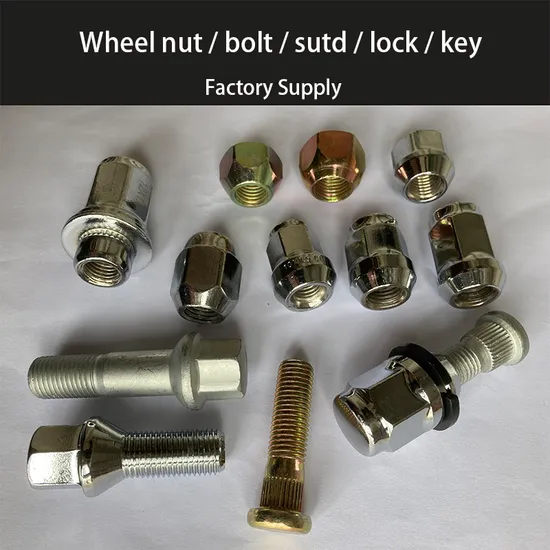 Factory of Wheel Lug Nuts, Wheel Cap Nuts, Wheel Lock Nuts, Hub Bolt Wheel Nut for Car Truck Tyre Trailer & Rim OEM / Tuner 