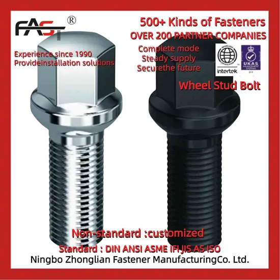 Factory Customized Auto Parts M14 Wheel Bolt and Nuts for Truck 