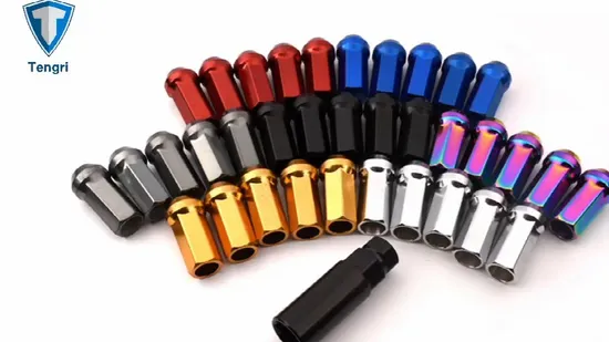 Wheels Hub Bolts Long Truck Lug Nuts Customize Colored Spline 