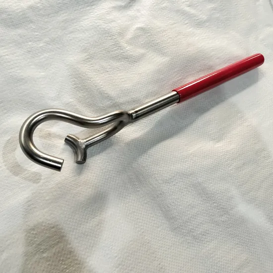 SS316 Valve Wheel Key Spanner Wrench Stainless Steel Rubber Handle 