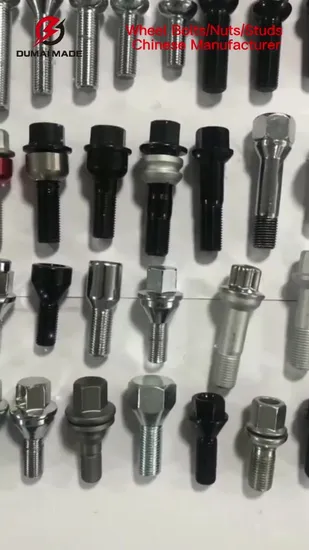 Tire Nut Stud, Lug Bolts, Axle Wheel Hub Bolt M12 M14 M10 M16 M18 *1.25 *1.5 X2 M19 M20 M22 M24 M26 M27 M28 M30 for Car Truck Bus Van 