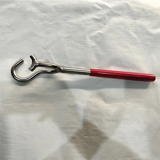 Stainless Steel 316 Valve Wheel Key Spanner Wrench, Rubber Handle 102*62*550mm 