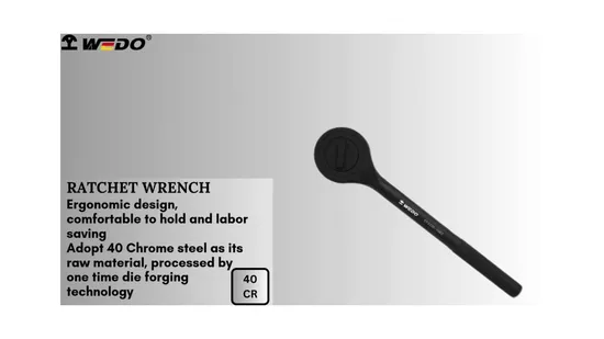 Wedo DIN894 Single Open End Wrench/Open Spanner Strong Torque Labor Saving Black